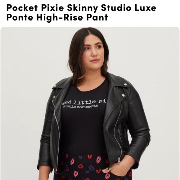 Torrid pocket pixie skinny studio lux Ponte high rise pants size 3X - Picture 2 of 6